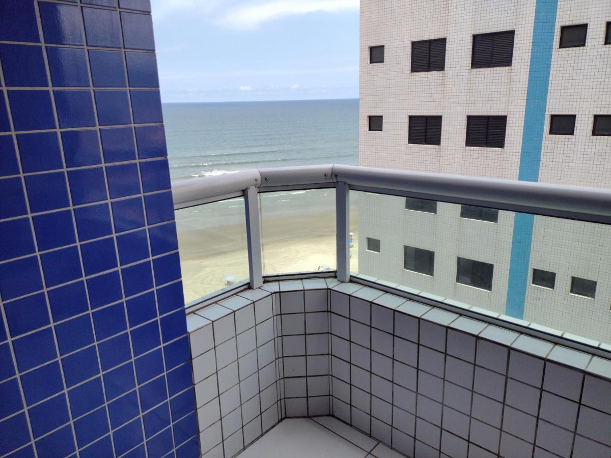 Belo Apartamento Com Vistas Para O Mar - Pe Na Areia - Churrasqueira Na Varanda Praia Grande  Bagian luar foto